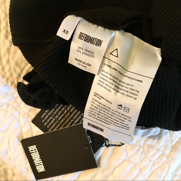 REFORMATION NWT Hampton Ribbed Bodysuit - Picture 6 of 7